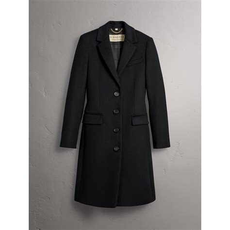 burberry 80024731|Burberry Wool Cashmere Tailored Coat In Black .